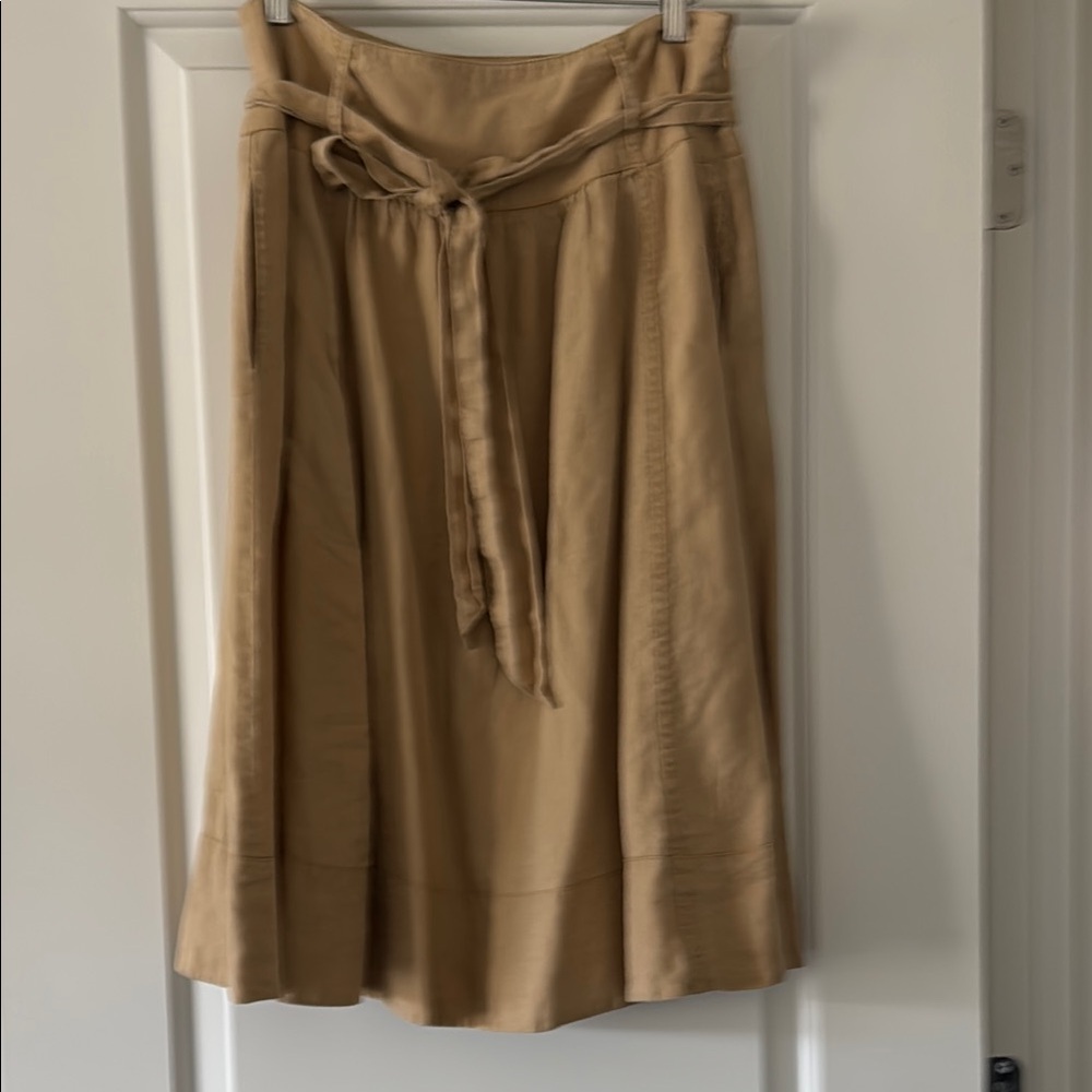 Jones New York Linen Tan Skirt